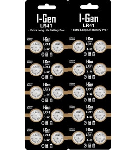 Batteries LR41 1.5V Alkalin Düğme Pil (AG3, G3, 192, L736) (20 Adet)