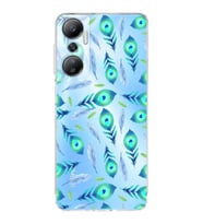 PrintiFy İnfinix Hot 20 ile Uyumlu Nazar Boncuğu 3 Baskılı Kamera Korumalı Şeffaf Silikon Kılıf