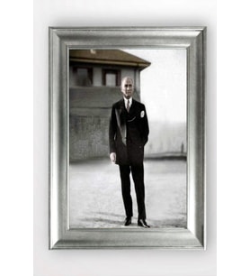Gümüş Çerçeveli Atatürk Tablo cv776
