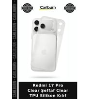 Redmi 17 Pro Clear Şeffaf Clear TPU Silikon Kılıf Telefon Aksesuar Cep Kapağı Arka Kapak