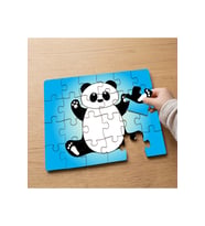 Sevimli Yavru Panda Tasarımlı 24 Parça Ahşap Çocuk Puzzle MPK0556