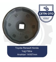 Renault-Toyota-Honda Yağ Filitre Anahtarı 14X67Mm