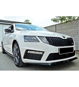 Skoda Octavia Mk3 VRS Ön Lip Plastik Parlak Siyah 2013-2017