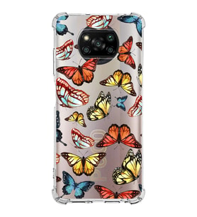 PrintiFy Poco X3 Pro Uyumlu Water Color 2 Baskılı Şeffaf Köşe Korumalı Antişok Kılıf