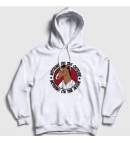 Presmono Unisex Beyaz Nothing BoJack Horseman Kapüşonlu Sweatshirt 299930tt