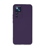 Xiaomi Mi 12t Pro Kılıf Nano İçi Kadife Silikon - Mor