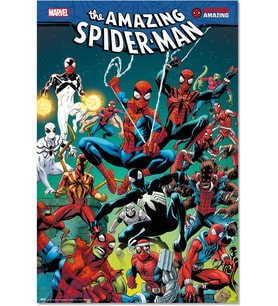 Erik Poster Sanatsal Baskı Marvel Spiderman Poster Dekorasyon Oturma Odası veya Yatak Odası Dekorasyonu - Dekorasyon Odası - Boyut 61 x 91,5 - Resmi Marvel Taraftar Ürünü