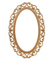 NAZE MOBİLYA *110 LUK LİLYUM OVAL AYNA