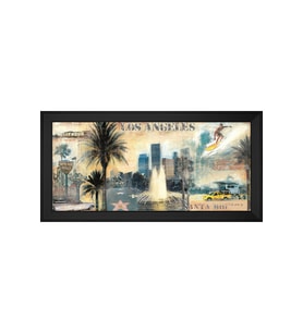 Manzara Temalı Kanvas Tablo 50 x 70 cm Siyah Çerçeve