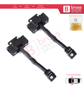 BMW 5 Serisi F10 F11 F18 LCI 2009-2017 51217182005 İçin 2 EA Ön Sağ ve Sol Kapı Gergi Yayı