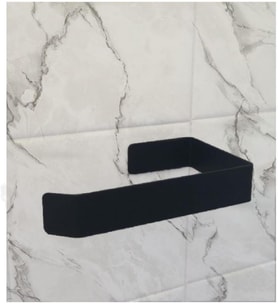 Metal Mat Siyah Yapışkanlı Tuvalet Kağıtlık ve Kağıt Havluluk İkili Set Yapışkanlı Wc Kağıtlık ve Kağıt Havlu Askısı 3M Yapışkanlı Tasarım MT74S