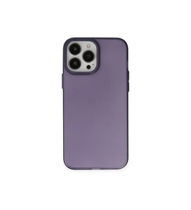 Pilelistore   iPhone 14 Pro Max Kılıf Modos Metal Kapak - Derin Mor