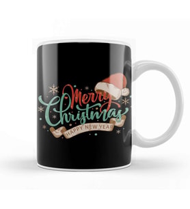 Yılbaşı Yeni Yıl Konseptli Merry Christmas 021 Kupa Bardak Porselen