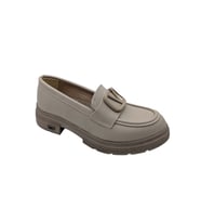 Kvorn  Kadın Topuklu Loafer Ayakkabı - BEJ - 39