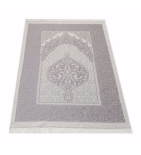 Hediyelik  Osmanlı Tafta Seccade (Gri)