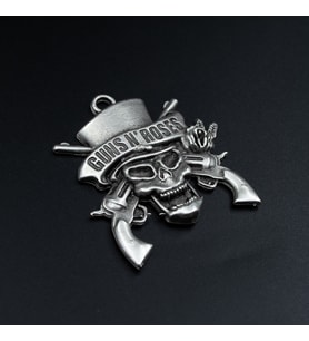 Guns'n Roses Kolye Ucu - Antik Gümüş Kaplama - Kod:302