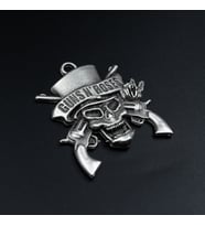 Guns'n Roses Kolye Ucu - Antik Gümüş Kaplama - Kod:302