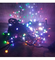 10 M 100 Led Damla Uçlu Led Işık RGB Işık Siyah Kablo