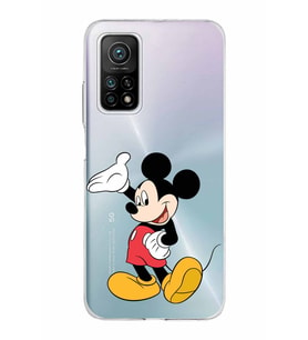Xiaomi Mi 10 T Pro Uyumlu Kapak Mickey Mouse Tasarımlı Şeffaf Silikon Kılıf