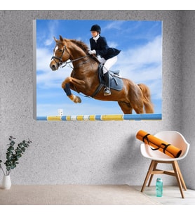 At ve Joker Temalı Kanvas Tablo 40x60