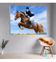 At ve Joker Temalı Kanvas Tablo 40x60