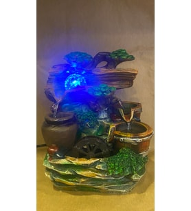 su şelalesi led ışıklı değirmenli şelale