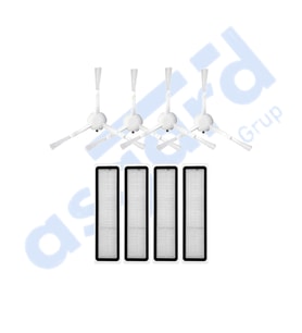 Dreame D10S, D10S PRO, D9 MAX GEN2 Uyumlu 4 Yan Fırça 4 Filtre PKT-iasgf0000182