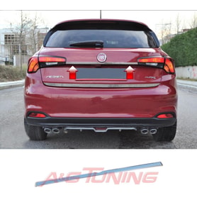Fiat Egea Hatchback Krom Bagaj Çıtası Paslanmaz Çelik