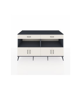 Kronos Konsol 2 Raflı 2 Çekmeceli 4 Kapaklı 176x59x99 Antrasit-Aytaşı