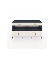 Kronos Konsol 2 Raflı 2 Çekmeceli 4 Kapaklı 176x59x99 Antrasit-Aytaşı