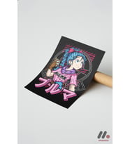 Dragon Ball Bulma Anime Poster, Çerçevesiz Yüksek Kalite Duvar Afişi - Anime Severlere