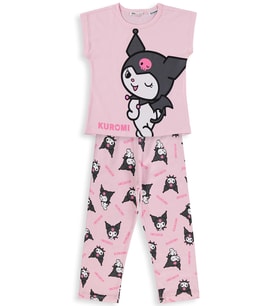 Kuromi 6-9 Yaş Pijama Takımı - Pembe