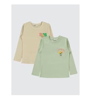 Civil Girls Kız Çocuk 2'li Sweatshirt 5-13 Yaş Yeşil