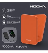 Hooma Magpulse 5 Slim 5000 mAh Powerbank Turuncu (Hooma Türkiye Garantili)