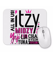 Itzy Font Collage Mouse Pad