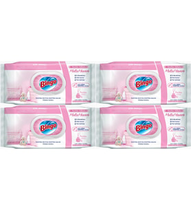 Bingo Clean Yüzey Temizlik Havlusu 96 Yaprak Sevilen Kokular Mutlu Yuvam (4 Lü Set) 384 Yaprak (Beyaz)