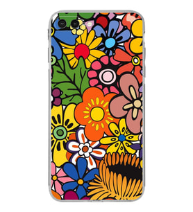 PrintiFy iPhone 8 Plus ile Uyumlu Retro Color 2  Kamera Korumalı Şeffaf  Kılıf