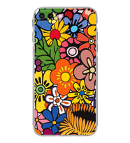 PrintiFy iPhone 8 Plus ile Uyumlu Retro Color 2  Kamera Korumalı Şeffaf  Kılıf