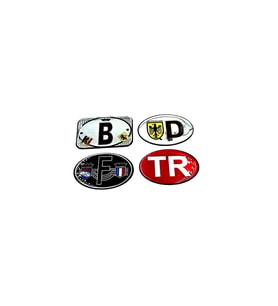 Etiketçilere Özel Sticker Damla Harf Set 4'lu Sticker Damla (B - D - F- TR) Model 1