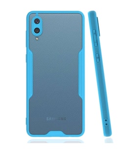Samsung Galaxy A02 Kılıf Platin Silikon - Mavi