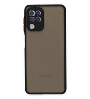 Newface Samsung Galaxy A22 Kılıf Montreal Silikon Kapak - Siyah
