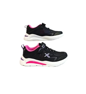 Kinetix Bosb Siyah-Fuşya Cırtlı Fuspetli Kız Çocuk Spor Ayakkabı (Siyah-Pembe)