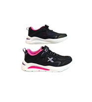 Kinetix Bosb Siyah-Fuşya Cırtlı Fuspetli Kız Çocuk Spor Ayakkabı (Siyah-Pembe)