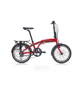 Carraro Flexi 108 V-Fren 20"Jant 8 Vites 32 Kadro Katlanır Bisiklet Kırmızı Siyah