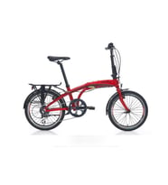 Carraro Flexi 108 V-Fren 20"Jant 8 Vites 32 Kadro Katlanır Bisiklet Kırmızı Siyah