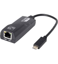 Type-C Ethernet 10/100/1000 Çevirici Type C RJ45 USB 3.1 Arayüzü (Usb C RJ45) Gigabit Lan Network (Siyah)
