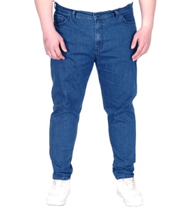 Mode XL Büyük Beden Erkek Pantolon Kot Klasik 21920 Indigo