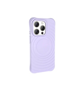 Apple iPhone 15 Pro Max Uyumlu M-safe Şarj Özellikli Airbagli Mat Görünümlü Zore Hepi Kapak (Lila)