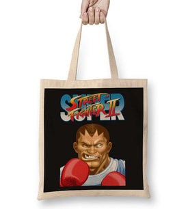 Street Fighter 2 Balrog 2 Bez Çanta Uzun Saplı