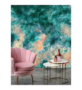 Dreamwall Kayalık Desenli Silinebilir Yırtılmaz Tekstil Duvar Kağıdı (Çok Renkli)